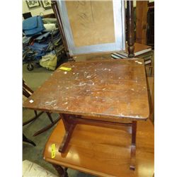 Antique children's adjustable height desk