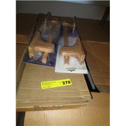 Case of 18" wooden towel bars