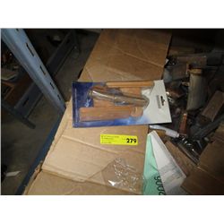 Case of wooden toilet paper roll holders