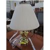 Image 1 : Brass coloured table lamp