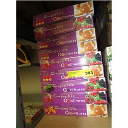18 boxes of condiment dishes with spoons