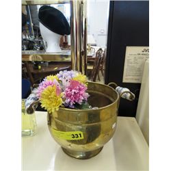 Brass plant pot