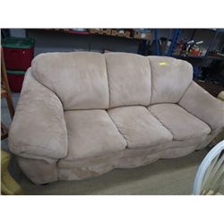 Microfiber beige sofa