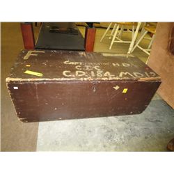 Wooden foot locker