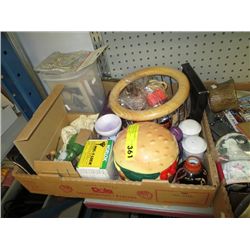 Tray of assorted household objects