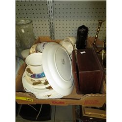 Box of china and porcelain
