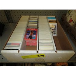 Box of 1990's sports trading cards