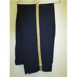 Costume - military navy pants with gold braid