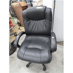 Swivel leather chair