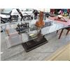 Image 1 : Glass topped dining table 40" x 72"
