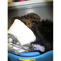 Tote of fun fur fabric