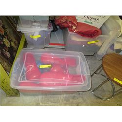 Tote of costume shoes