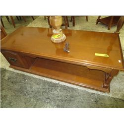 Wooden coffee table 17" tall, 20" deep, 49" long