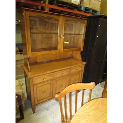 Side  board with hutch