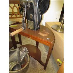 Pair of vintage half moon tables