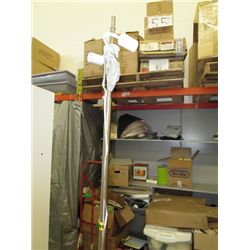 Modern floor lamp, nickel colour