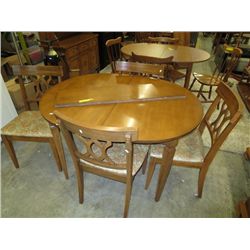 Six piece maple dining set