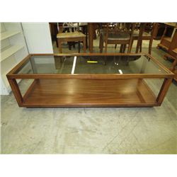 Glass top coffee table