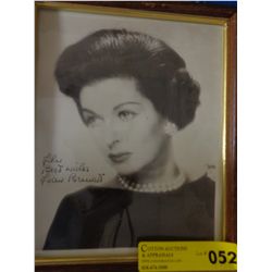 Joan Bennett Autograph