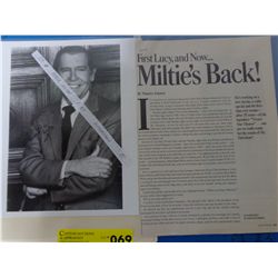 Milton Berle Autograph