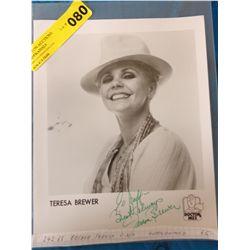 Teresa Brewer Autograph