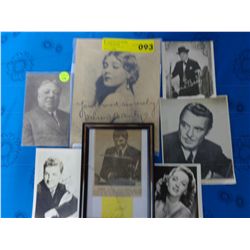 Collection of Hollywood Stars (some autographs)