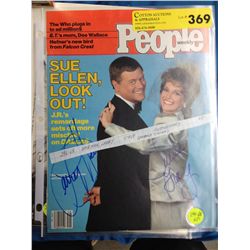 Larry Hagman/Linda Gray Autographs (Dallas Stars)