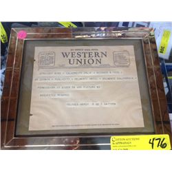 Direct Wire from Westeren Union October 8 1935 toy