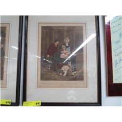 Framed Lithograph Picture