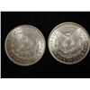 Image 2 : 1897 & 99-O MORGAN SILVER DOLLARS BOTH UNC