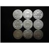 Image 2 : 9 ASSORTED BARBER DIMES