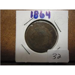 1864 TWO CENT PIECE