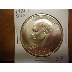 1972-S IKE SILVER DOLLAR (UNC)