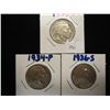 Image 1 : 1930,34 & 36-S BUFFALO NICKELS