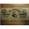 Image 2 : 1863 $50 CONFEDERATE STATES OF AMERICA BILL