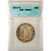 Image 1 : 1917 S WALKING LIBERTY HALF DOLLAR REVERSE ICG MS 64 SUPERB 100% ORIGINAL