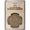 Image 1 : 1896 MORGAN DOLLAR NGC MS64 COLOR!