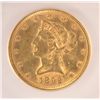 Image 2 : 1892 $10 GOLD LIBERTY SEGS AU-50