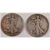 Image 1 : 1927-S F/VF & 1937-D VF+ WALKING LIBERTY HALVES