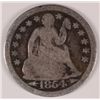 Image 1 : 1854 SEATED LIBERTY DIME VG