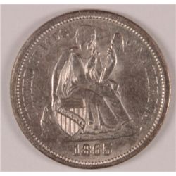 1865-S SEATED DIME MS62