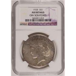 1928 PEACE DOLLAR NGC AU DETAILS