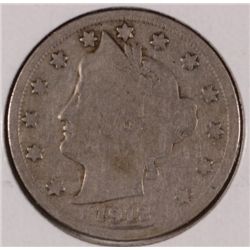 1912-S V-NICKEL VG