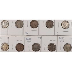 5-1918-D & 5-1918-S AVG CIRC MERCURY DIMES