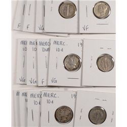 5-1931, 5-1931-D & 5-1931-S AVG CIRC MERCURY DIMES