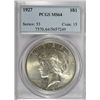 Image 1 : 1927 PEACE DOLLAR PCGS MS64