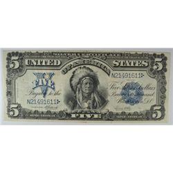 1899 $5 SILVER CERTIFICATE "CHIEF" NOTE