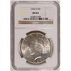 Image 1 : 1926 D PEACE DOLLAR NGC MS63