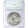 Image 1 : 1927-D Peace Dollar PCGS MS61 "Rattler Holder"