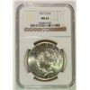 Image 1 : 1927 S PEACE DOLLAR NGC MS63 NICE, WHITE